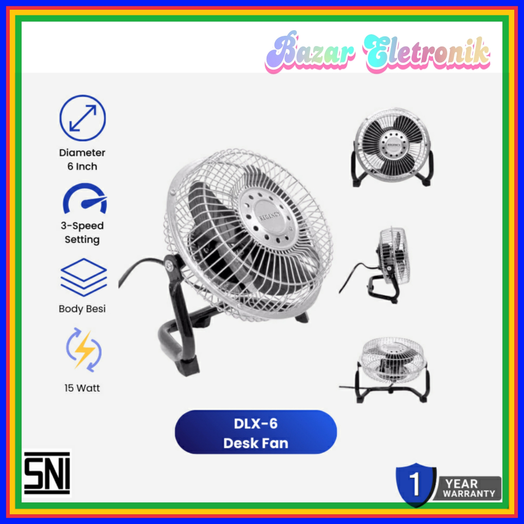 TORNADO FAN REGENCY 6 DELUXE / KIPAS ANGIN REGENCY 6 INCH 6ZDLX / REGENCY 6 ZDLX