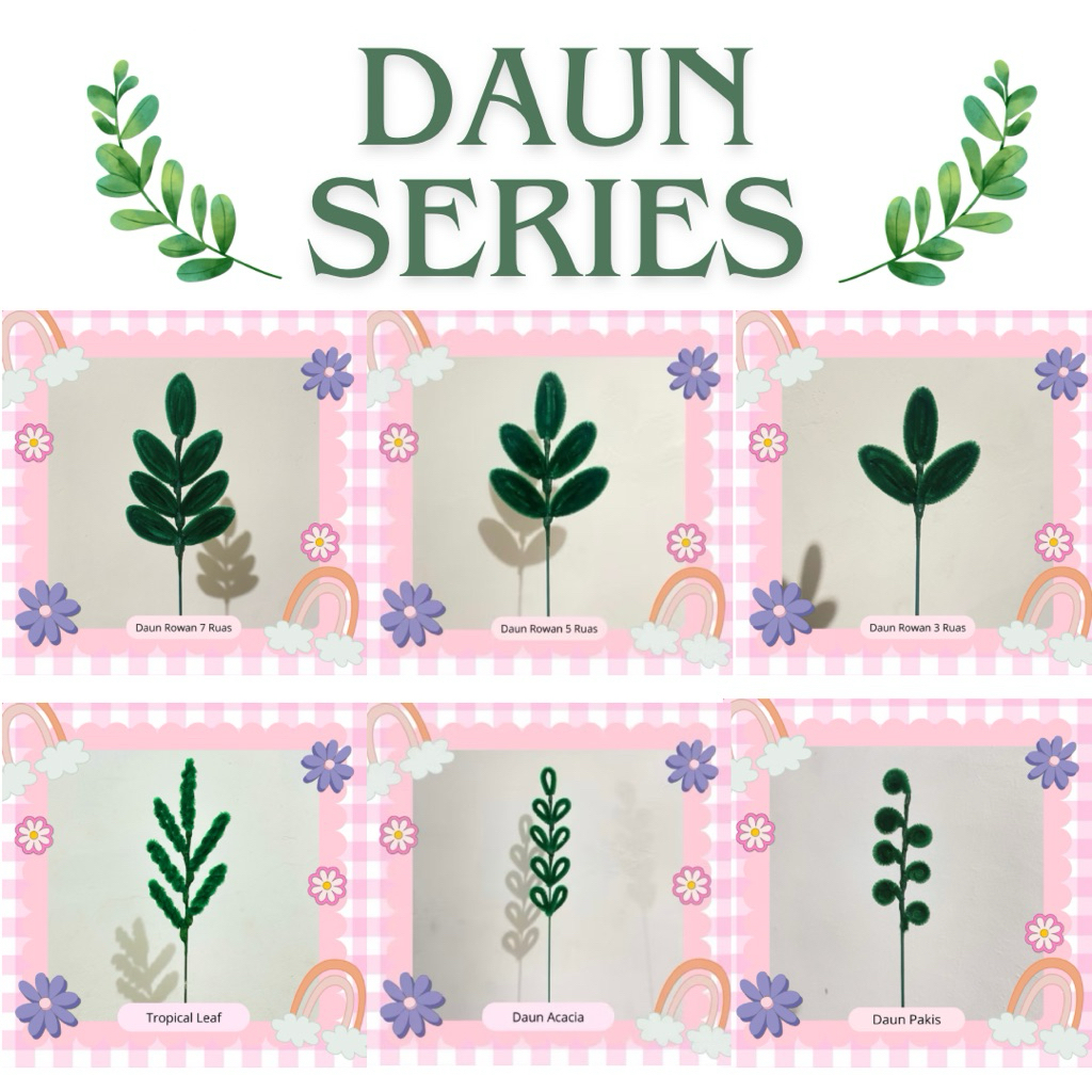 [[ DAUN ]] Kawat Bulu Satuan /  Bunga Kawat Bulu 1 Tangkai / Bunga Kawat Bulu Pertangkai / Pipe Clea