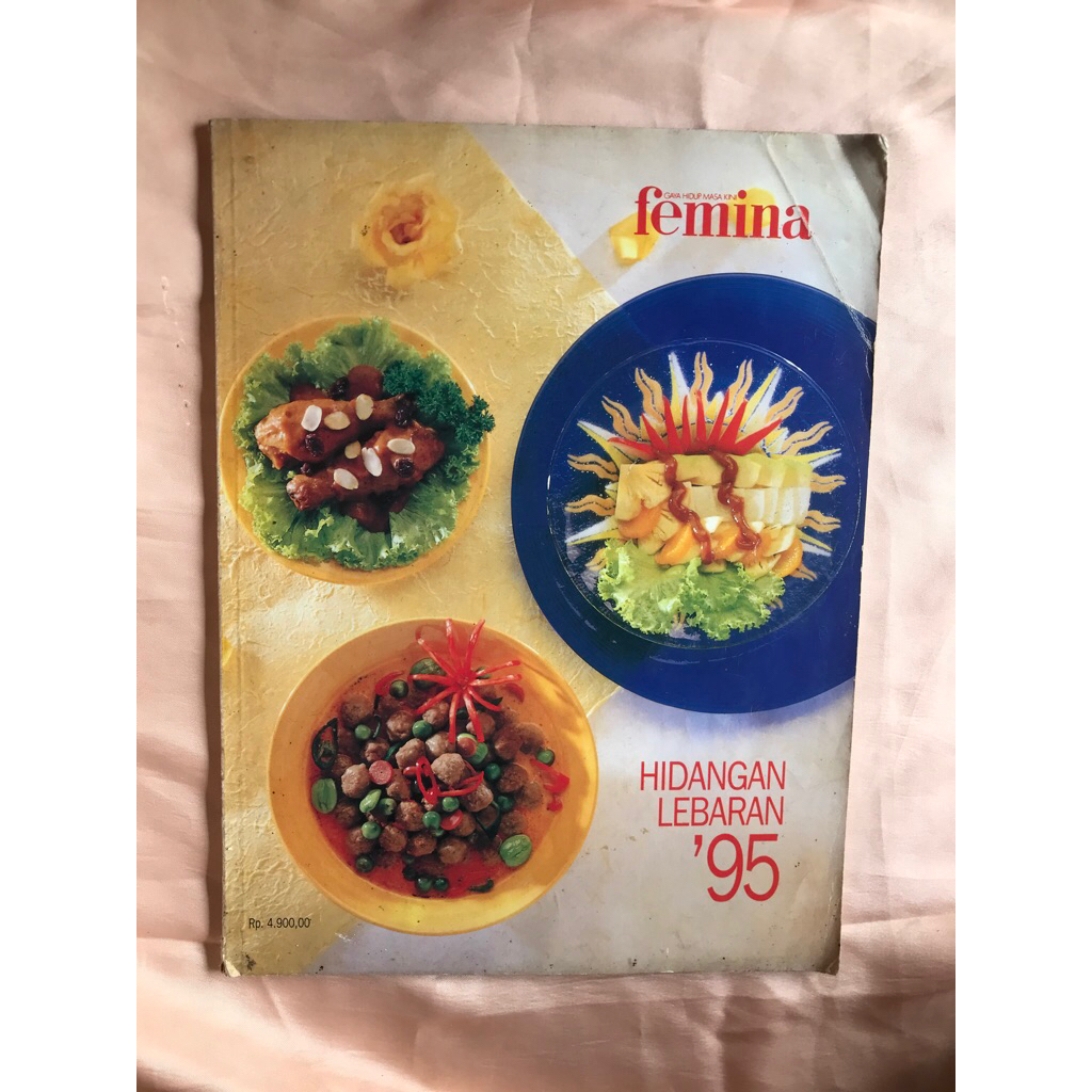 buku majalah femina hidangan lebaran 95