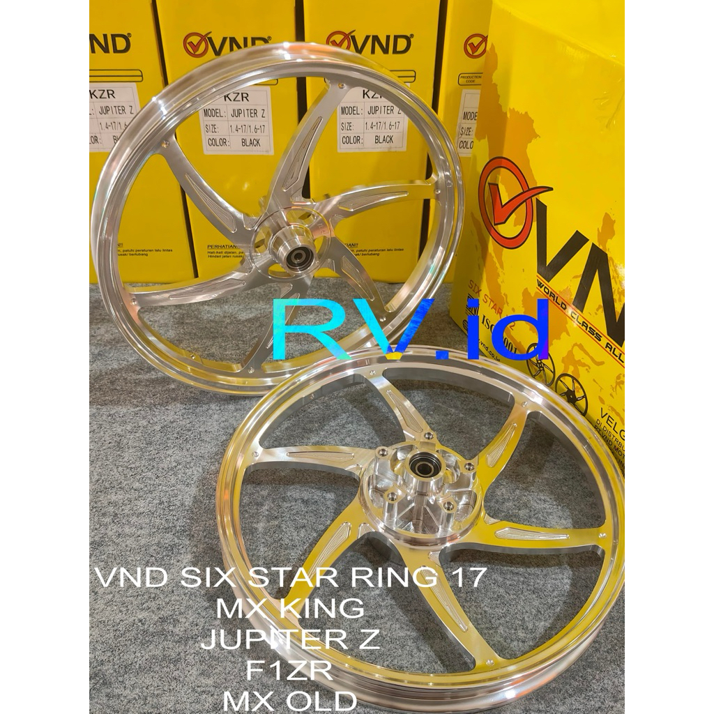 VELG VND SIX STAR V2 RING 17 JUPITER Z MX KING 160*160 VELG RACING JUPITER MX KING