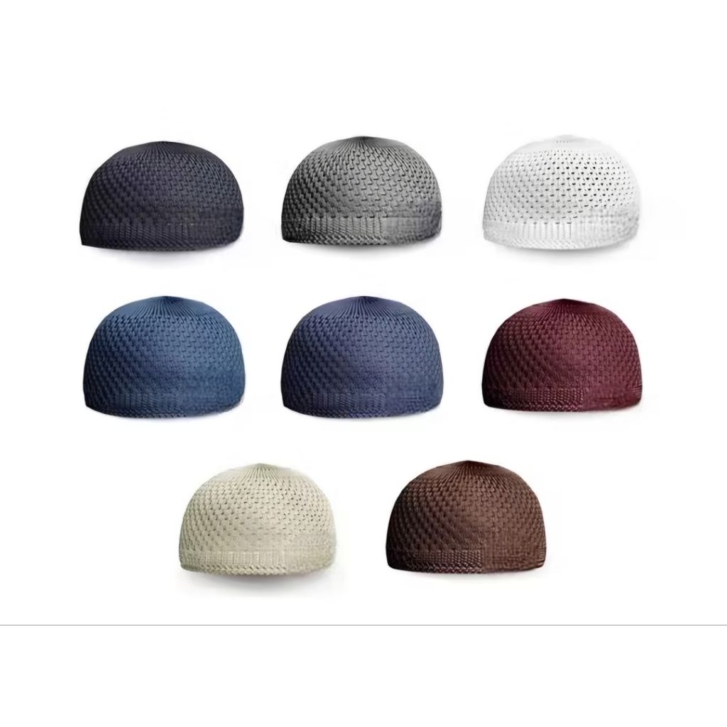 Peci Rajut Anak / Kopiah Rajut Anak / Peci Rajut Muslim / Peci Rajut Anak Polos / Peci Rajut Elastis