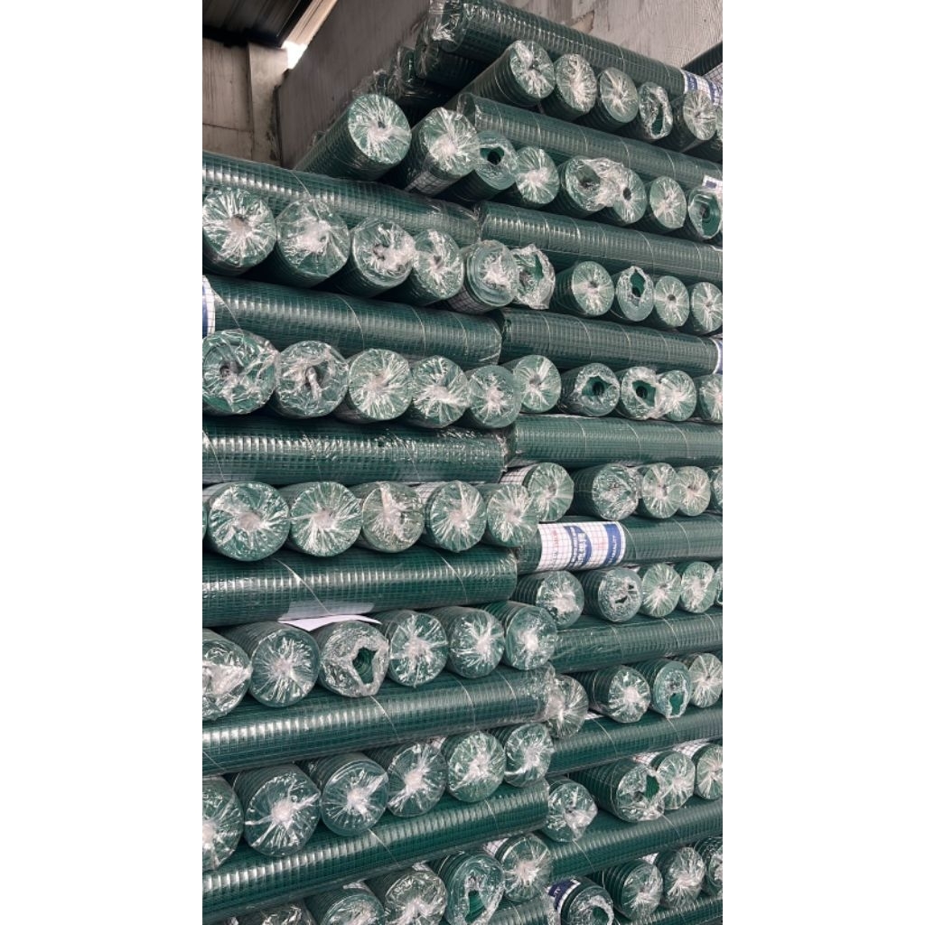 kawat loket pvc hijau 1/2 inc per 1 roll| kawat kandang ayam burung dan kawat pagar