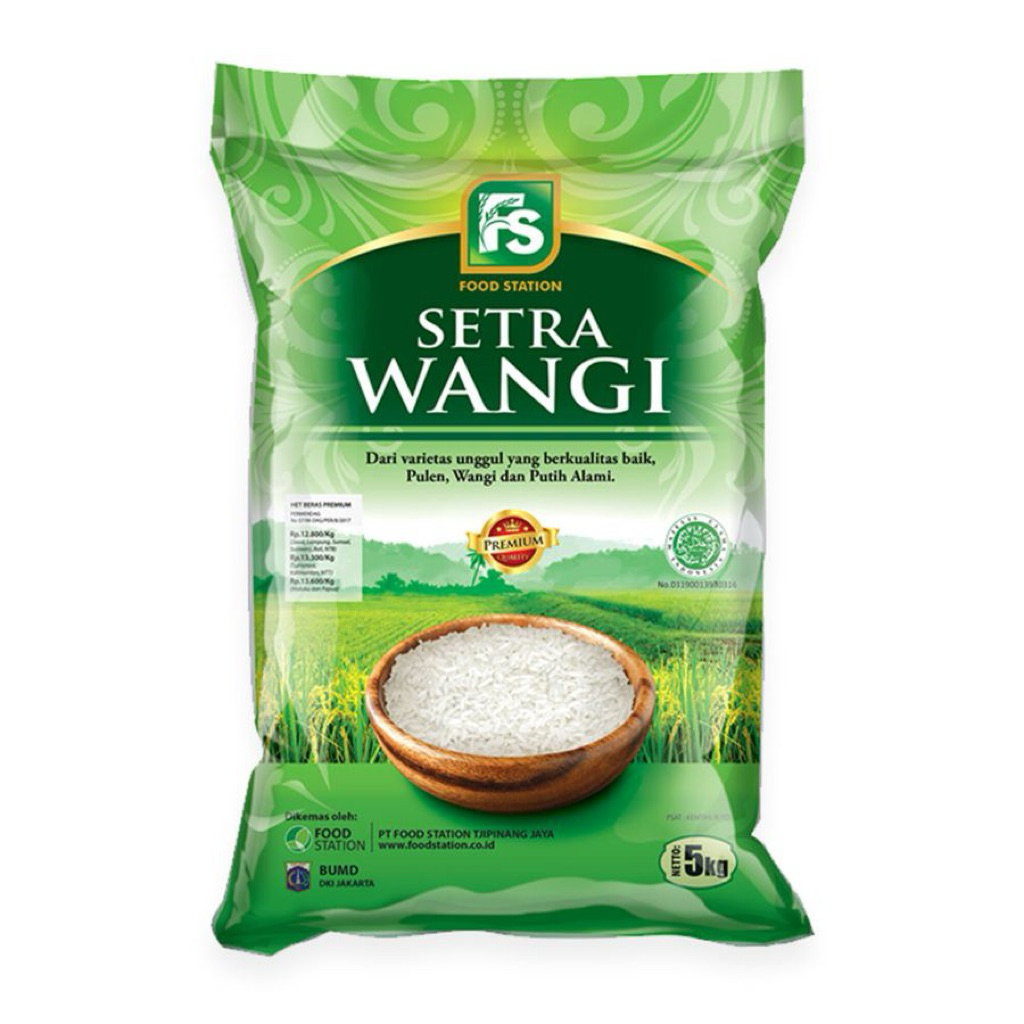 Beras Food Station FS Setra Wangi 5 Kg Beras Pulen Premium