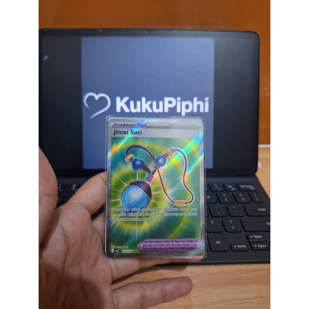 Kartu Pokemon Trainer Jimat Suci EX SR MA2 130/103 SR