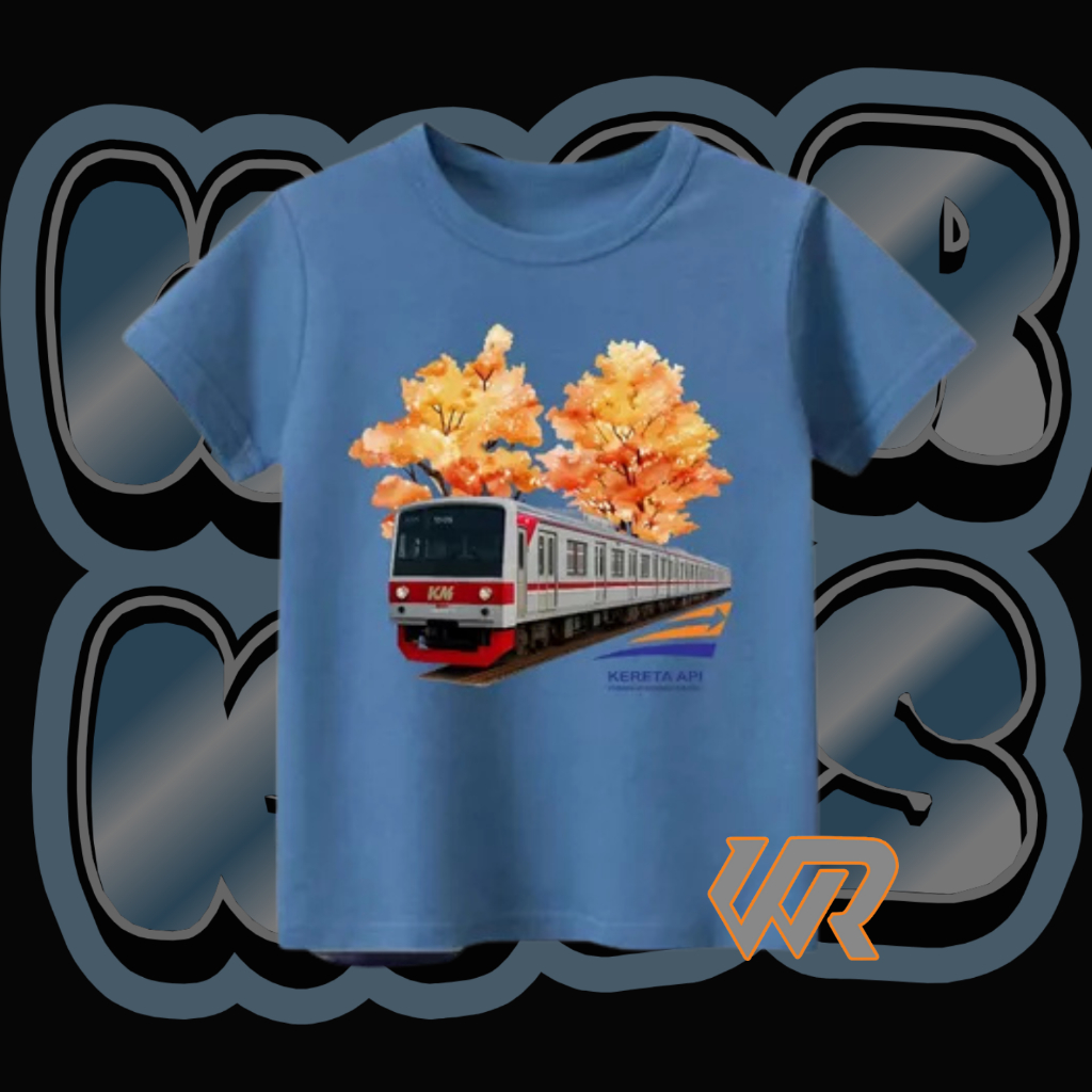Baju Kaos Anak Kereta Api Anak Laki Laki Perempuan Baju Kaos Anak Kereta Api / Kaos Anak Laki Laki /
