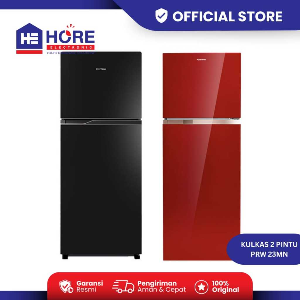 Polytron Kulkas 2 Pintu Belleza 220L Jumbo PRW 23MN - Kulkas 2 Pintu PRW-23MN