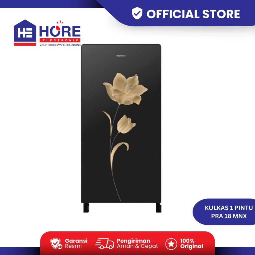 Polytron PRA 18 MNX Kulkas Polytron 1 Pintu 180 Liter Belleza PRA-18MNX