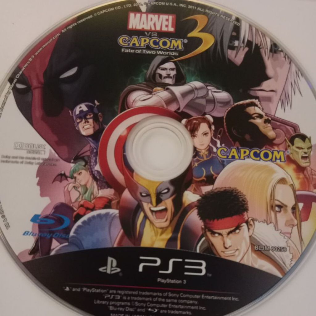 KASET PS3 SECOND MARVEL CAPCOM 3 SECOND