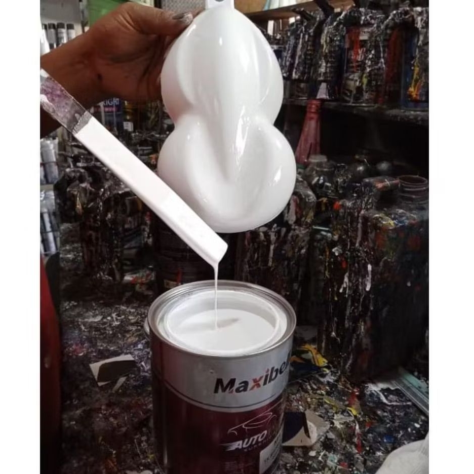 cat putih solid pu /cat putih bahan pu