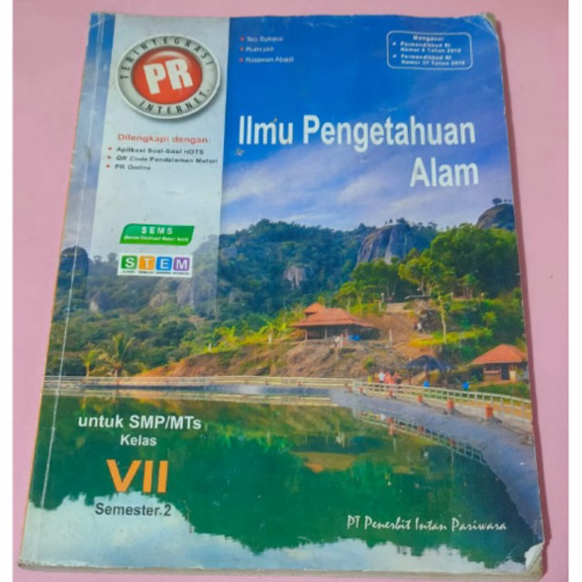 BUKU ILMU PENGETAHUAN ALAM PT INTAN PARIWARA - BUKU IPA PT INTAN PARIWARA - SMP KELAS VII SEMESTER 2
