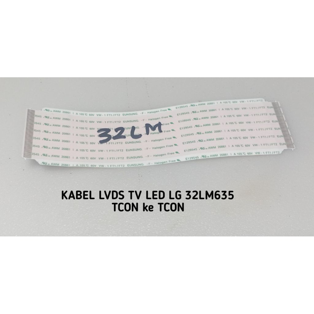 kabel lvds tcon ke tcon tv led LG 32LM635