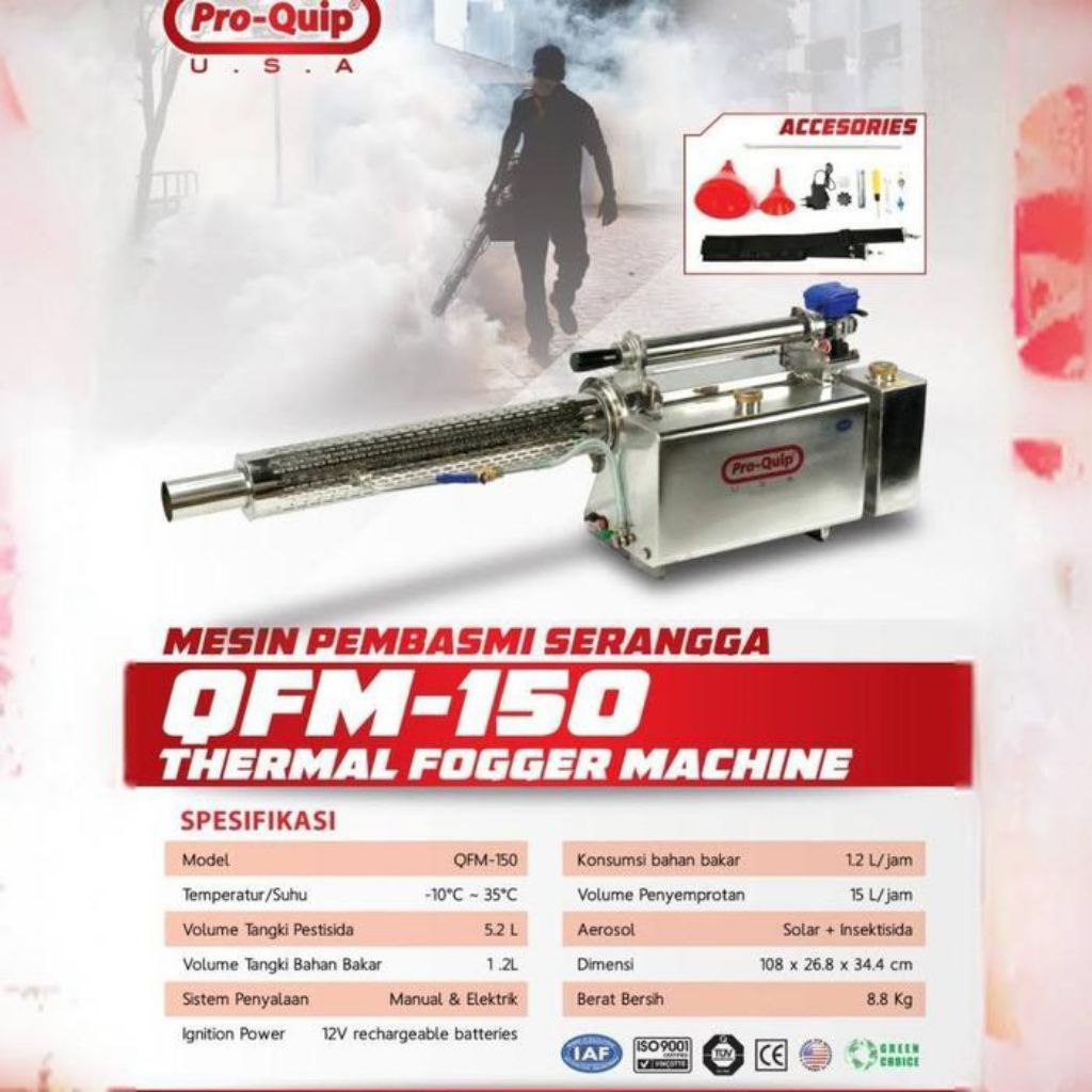 Proquip Mesin Fogging Fogger Semprot Pembasmi Hama Nyamuk QFM 150 ORI
