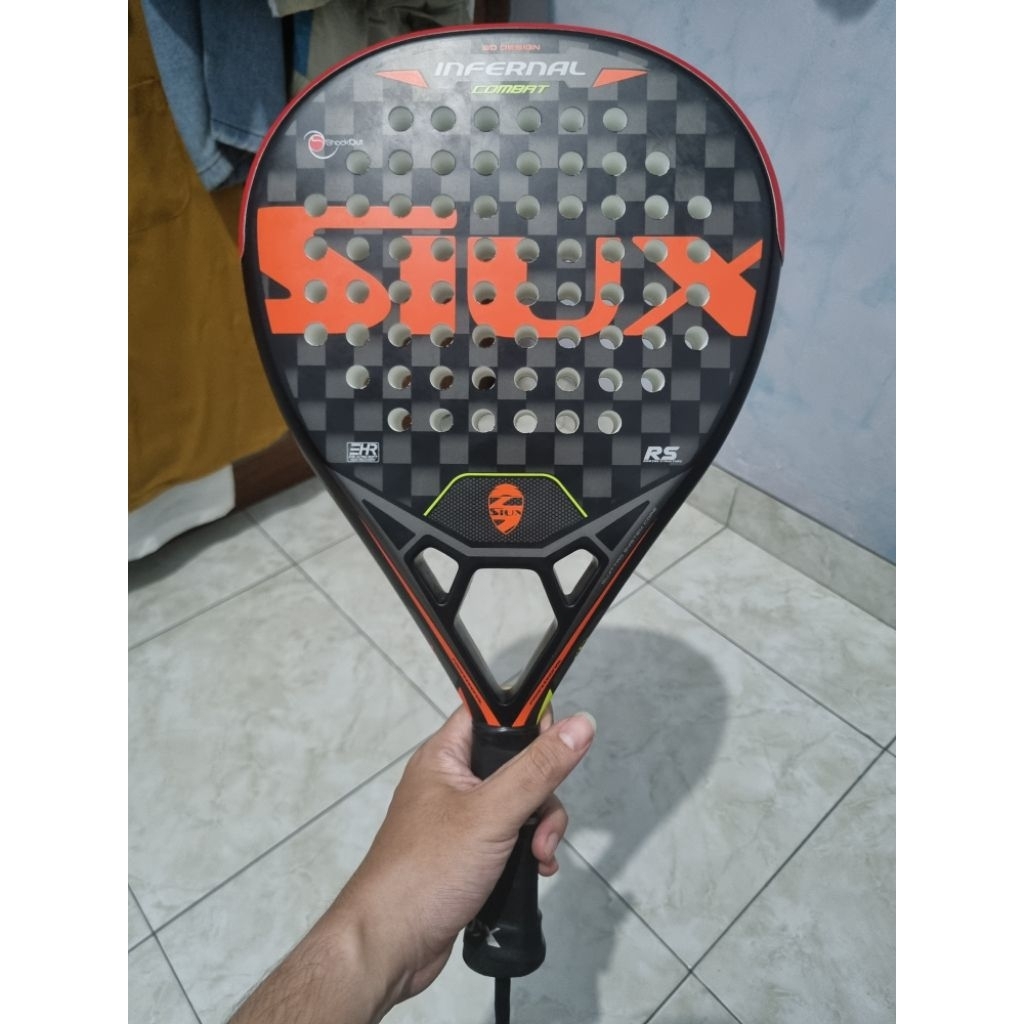 Siux Infernal Combat Carbon 3k | Raket Padel Second Murah