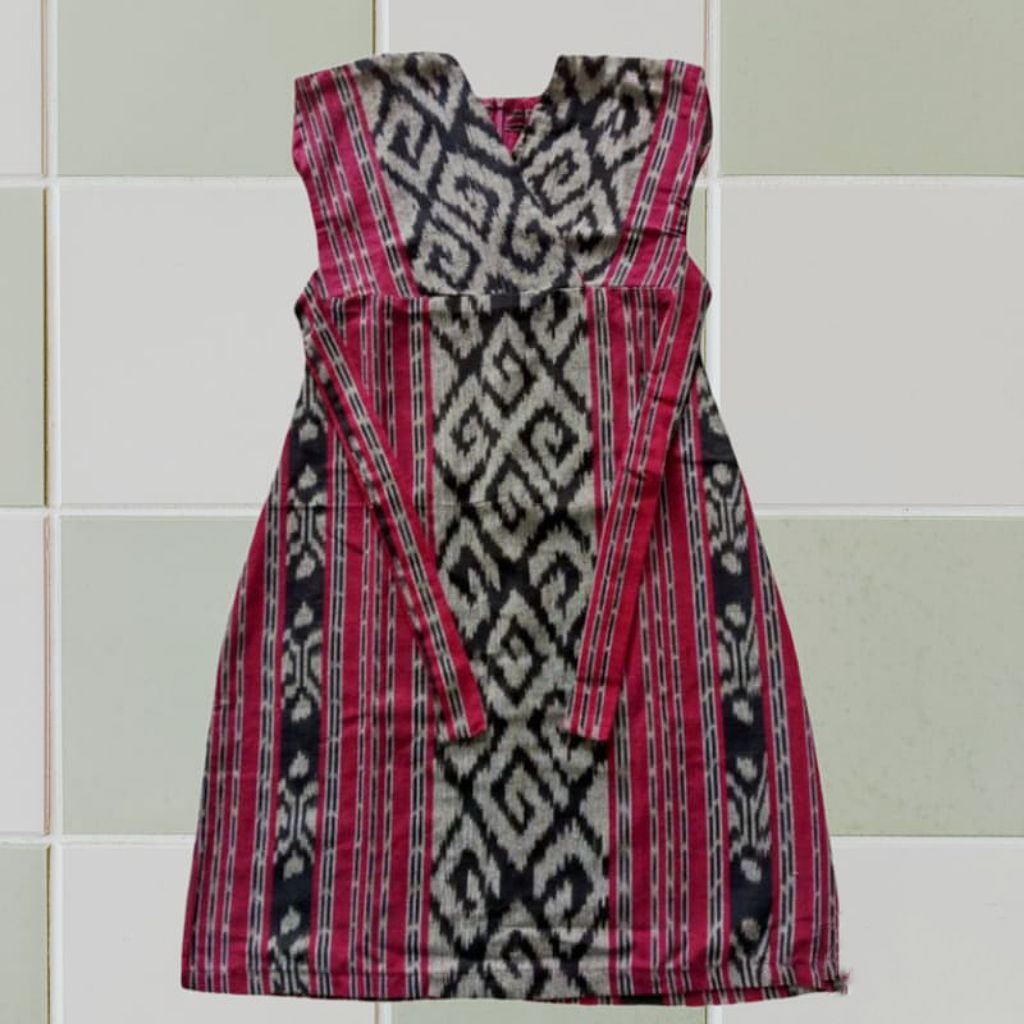 Readystock BAJU TENUN ANAK PEREMPUAN KEKINIAN