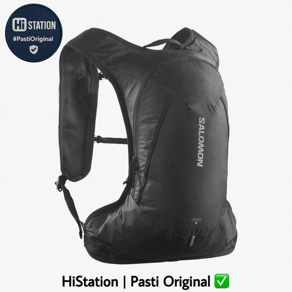 Salomon Cross 8 Unisex Hiking Backpack Black - LC2185300