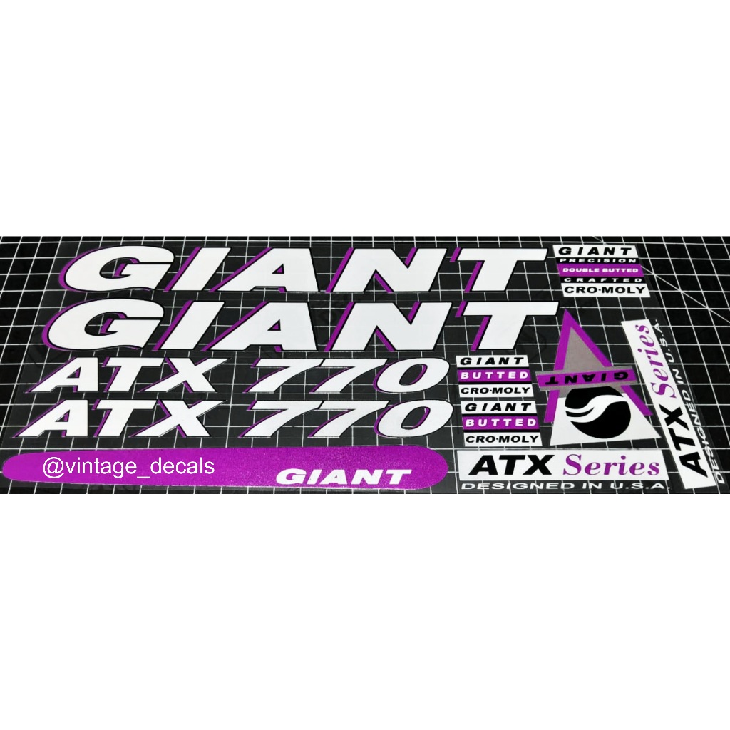 sticker decal sepeda GIANT ATX Series 770