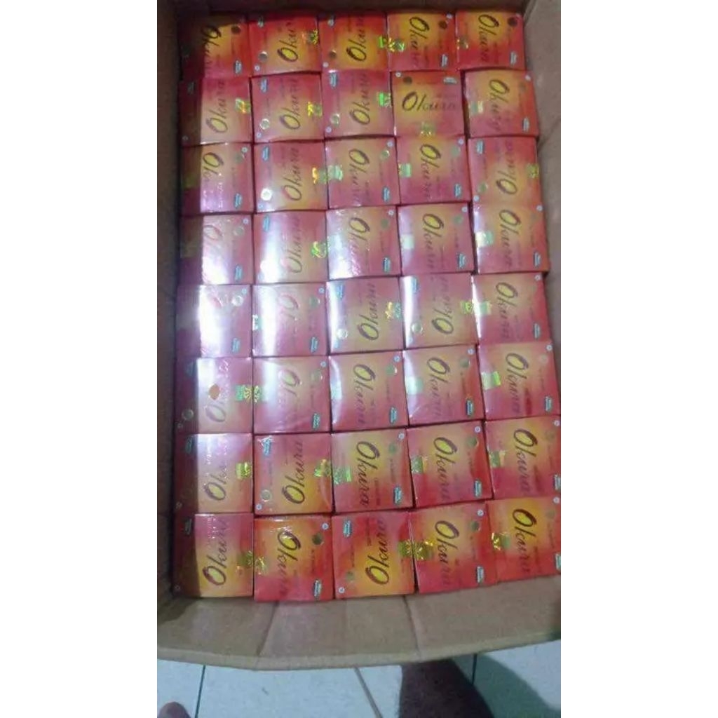 kapsul isi orange kuning isi 12 sachet okura original
