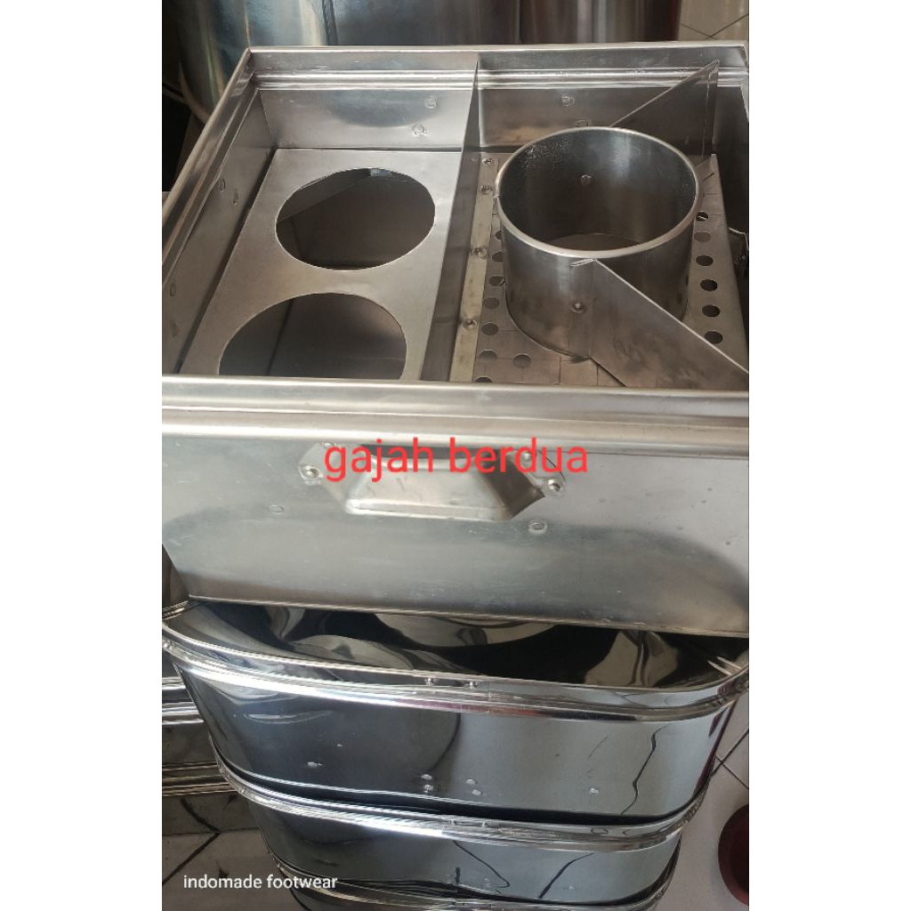 gajah berdua panci bakso kotak alumini stok terbatas