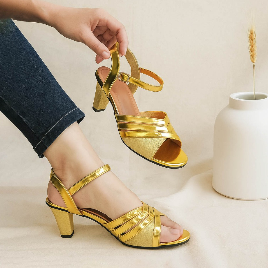 Sepatu Sandal Pesta Wanita Ukuran Jumbo Besar | No 40 41 42 43 44 45 | Sendal High Heels Hak Tinggi 