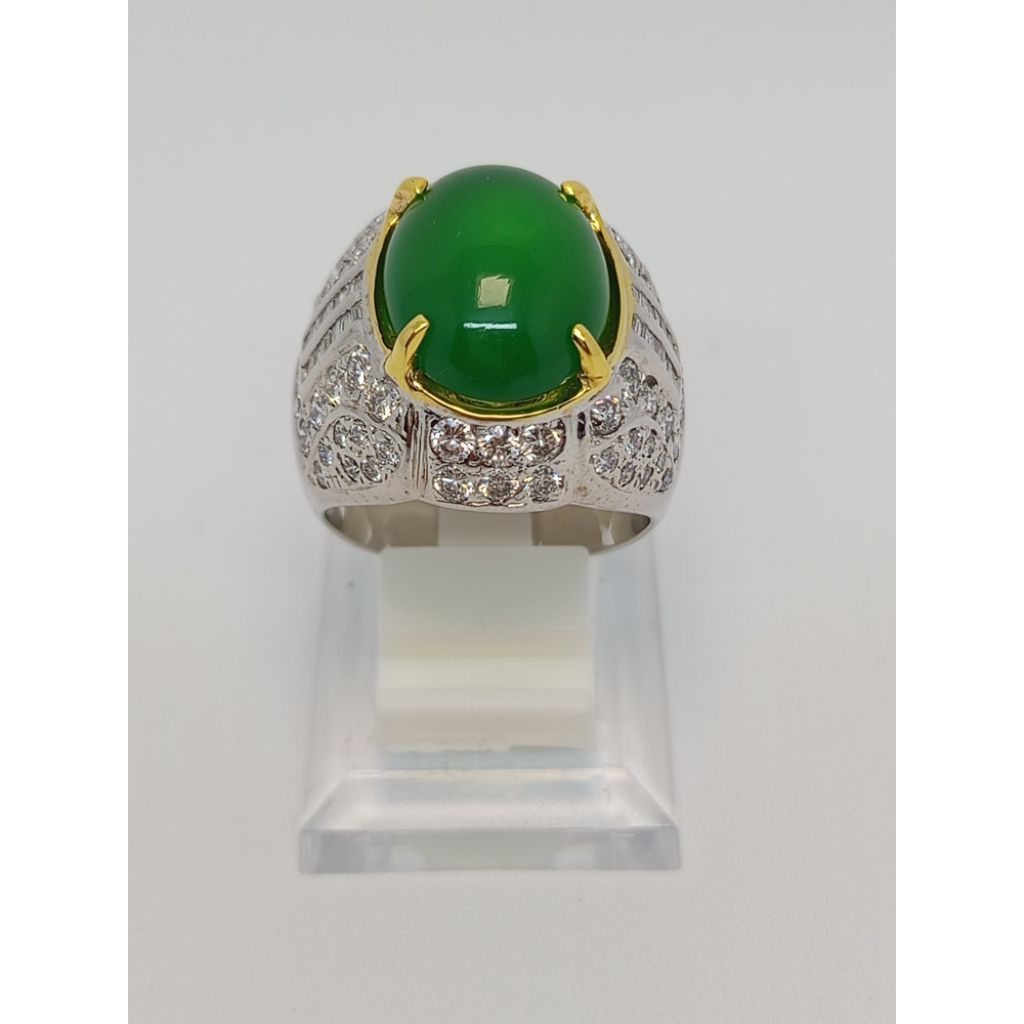 Cincin Giok Pria, Emas Dan Berlian