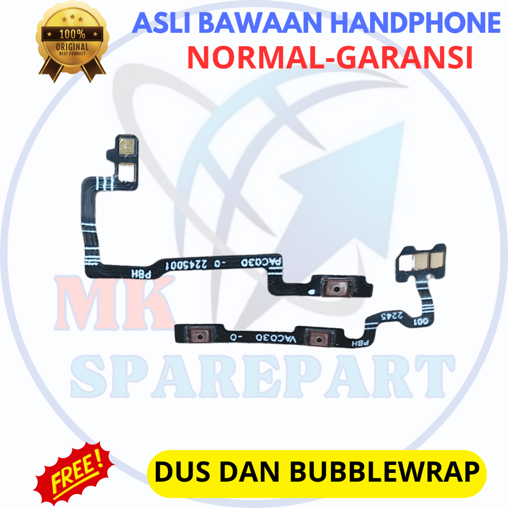 Flexible on off volume hp Oppo Reno 8t 4g - asli original copotan cabutan bawaan