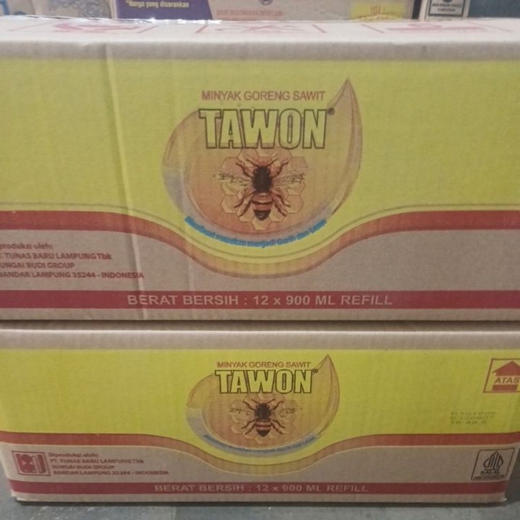 minyak goreng sawit tawon 900ml 1 dus isi 12pouch