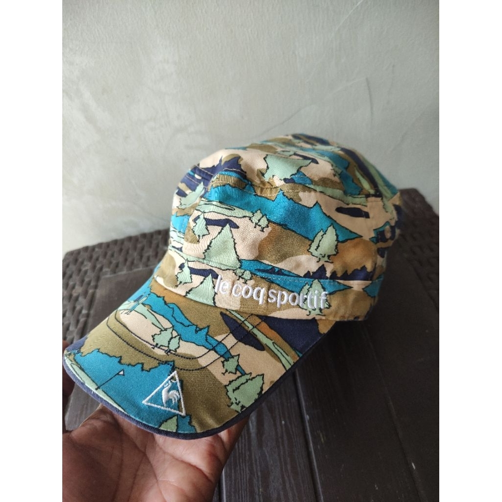 Topi Le coq sportif preloved bisa bolak balik bkn jersey aktivitas outdoor