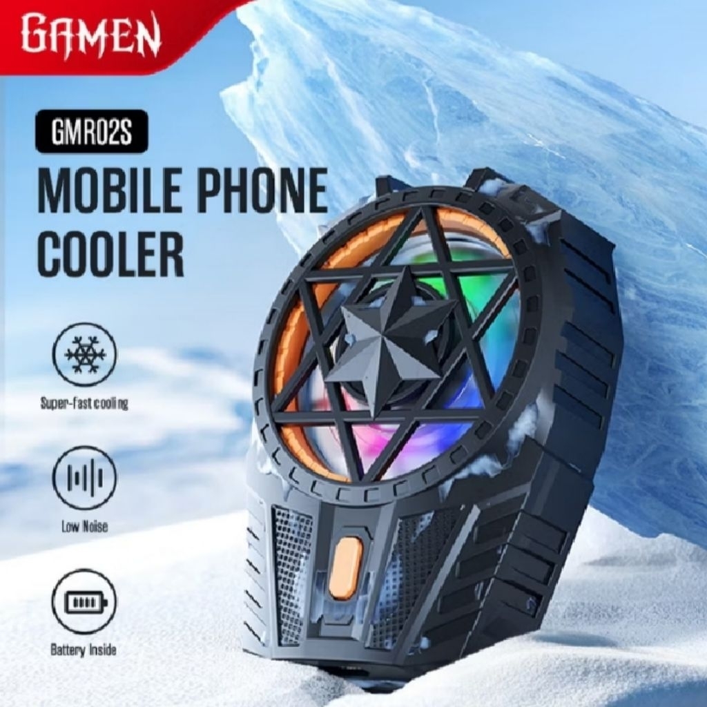 GAMEN FAN COOLER GMR02S MOBILE PHONE RADIATOR PENDINGIN HP COOLING FAN TANPA KABEL