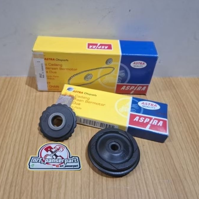 RANTE KETENG RANTAI KAMPRAT MESIN SET+ROLL HONDA LEGENDA SUPRA FIT LAMA/NEW REVO 100 KRS 88L#84L#90L