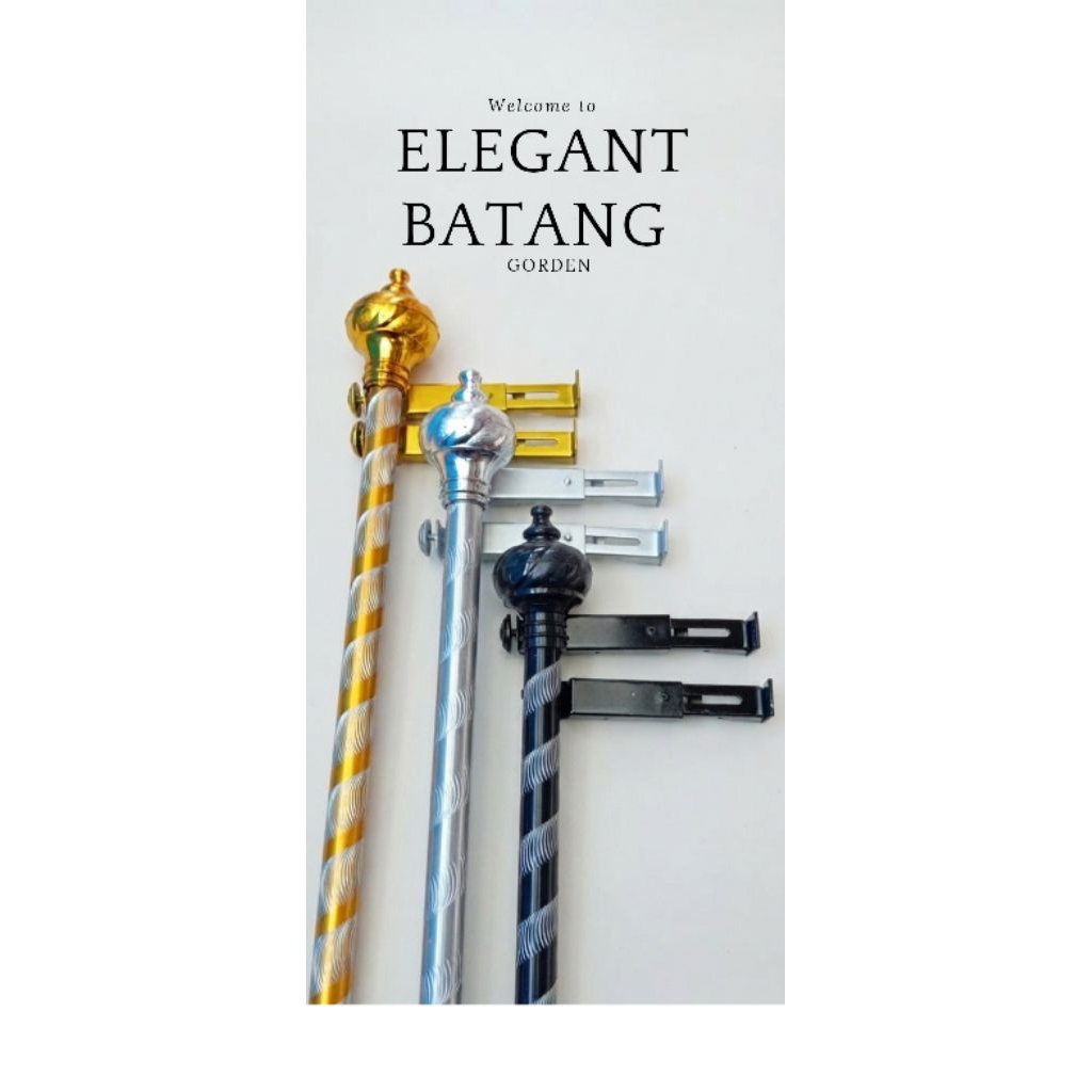 Batang gorden /Tiang gorden besi Full sett. urill /alumunium