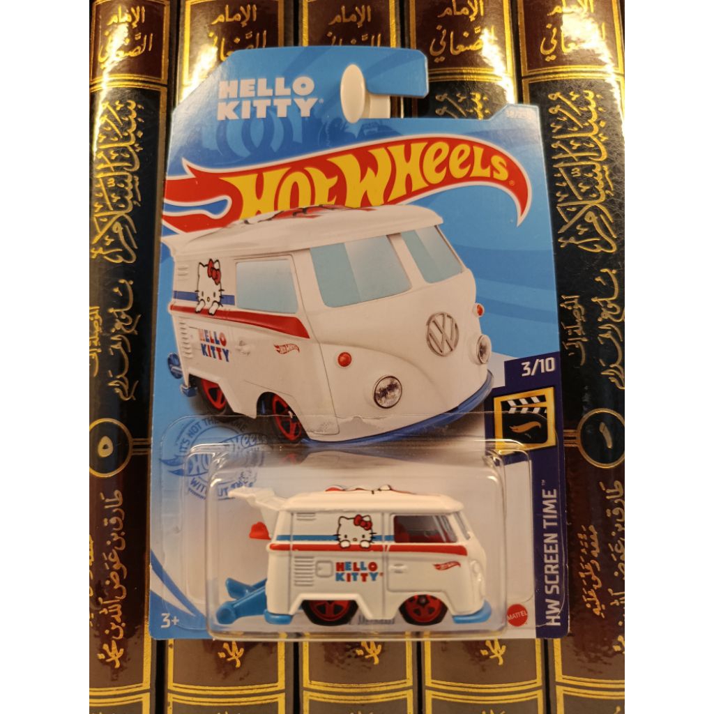 HOTWHEELS KOOL KOMBI HELLO KITTY PUTIH CARD SANGAT MULUS