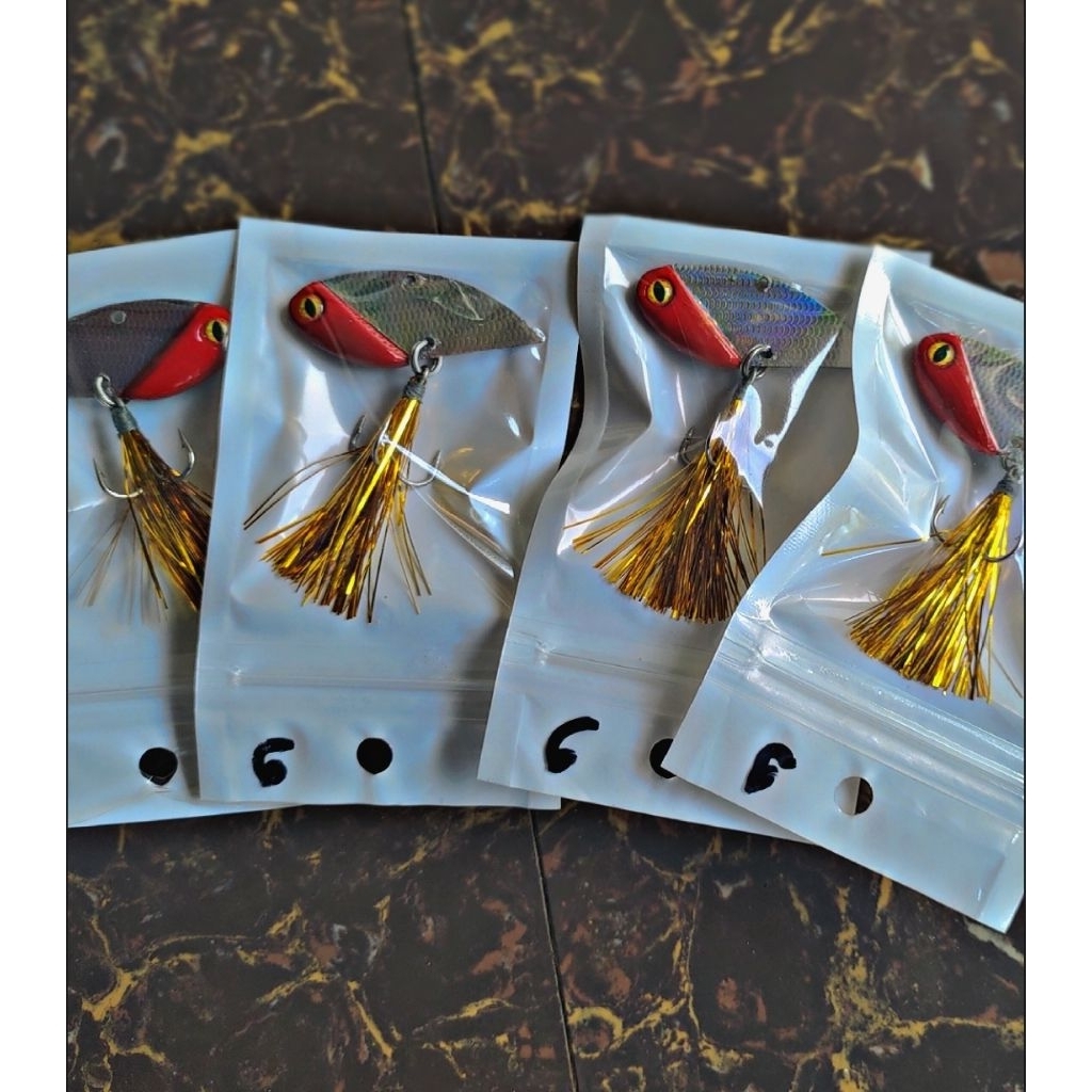 umpan casting hs sirip hiu / half solid / vibra / umpan gabus / toman