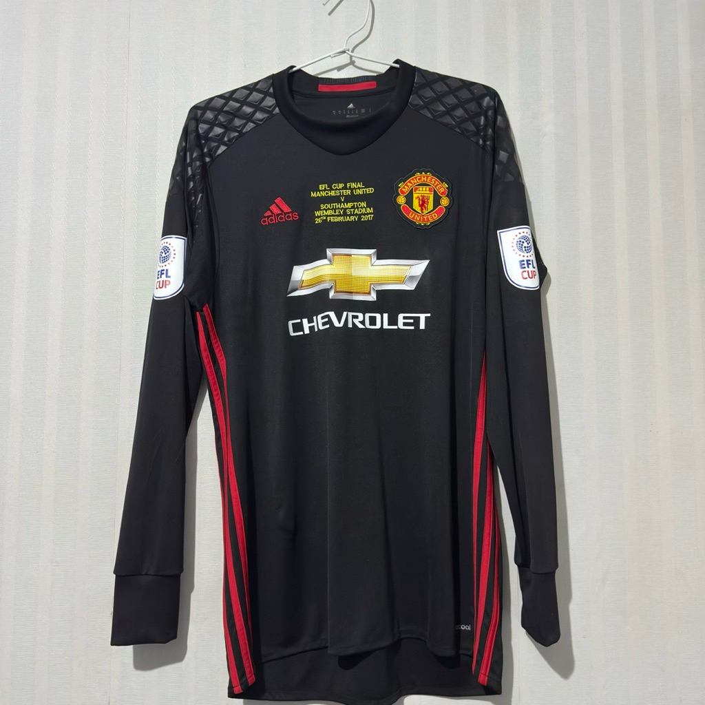 Jersey Manchester United De Gea Kiper GK 16/17 (Juara Final EFL Cup)