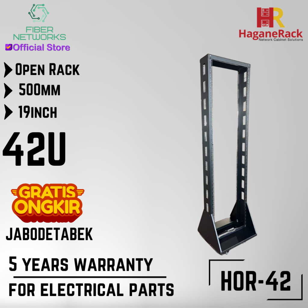 OPEN RACK 42U - HAGANERACK OPEN RAK SERVER