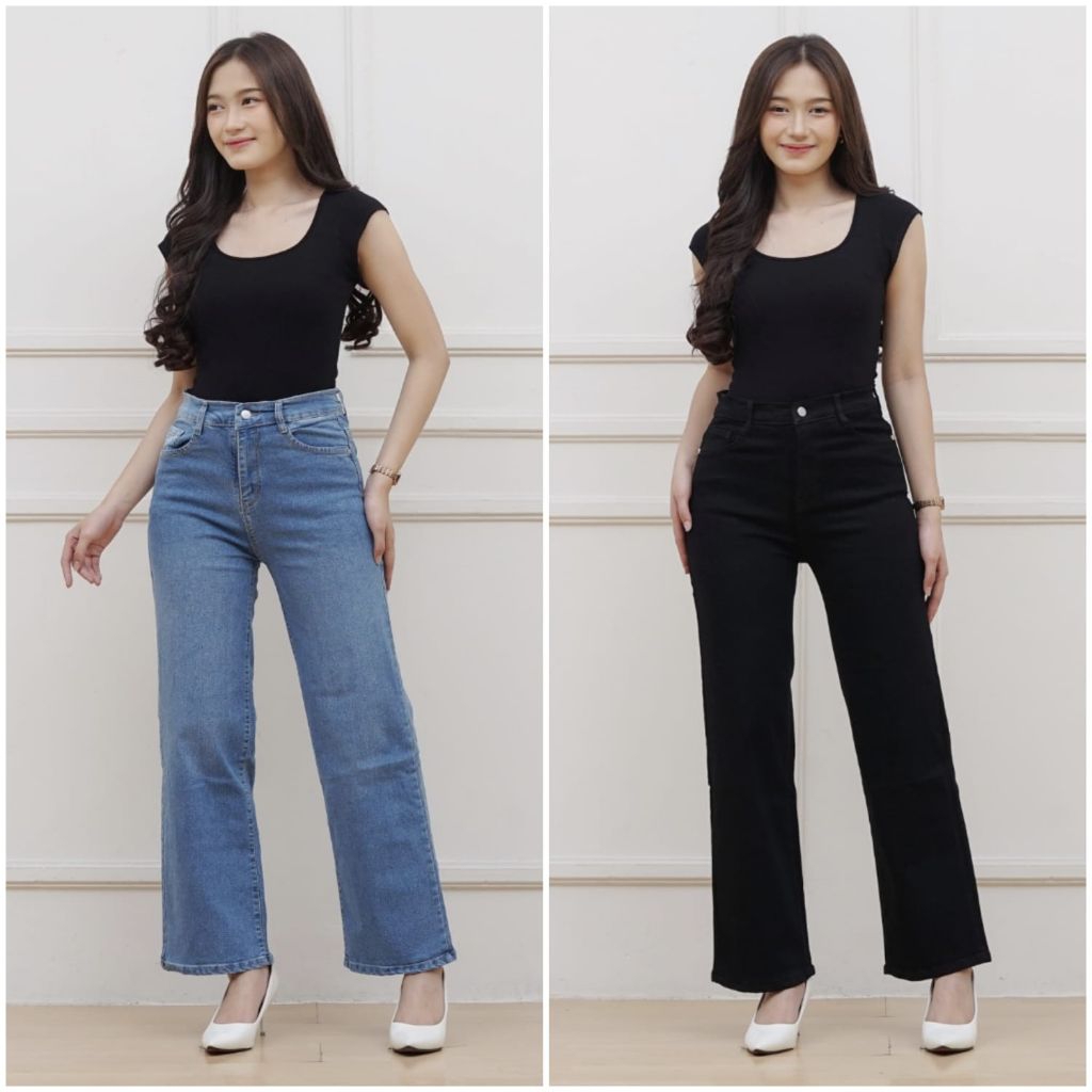 Kulot Skena Jeans Wanita Premium Free Belt / Jeans Skena Wanita