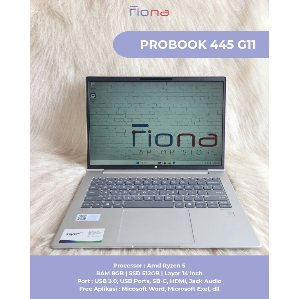 Laptop Probook 445 G11 | Amd Ryzen 5 | Ram 8gb SSD 512gb