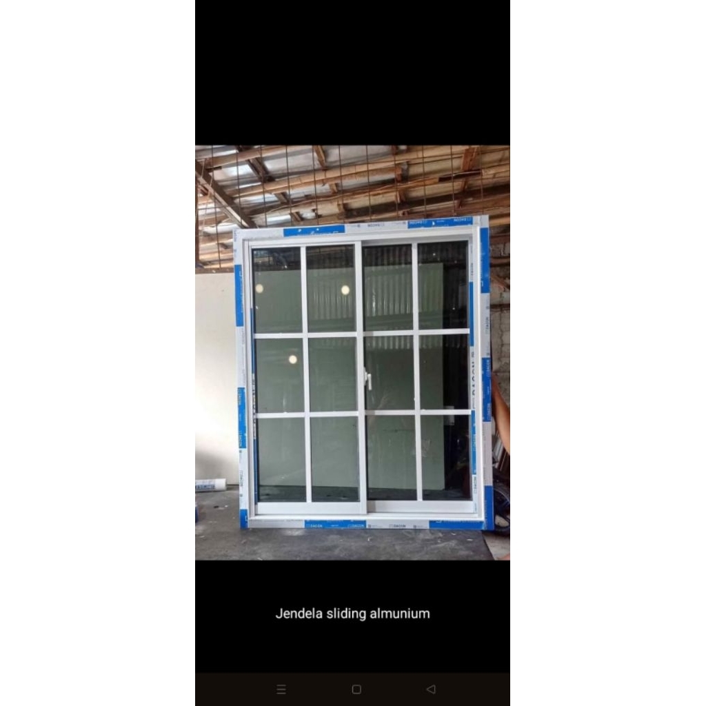 jendela aluminium seleding ornamen  free Peking kayu