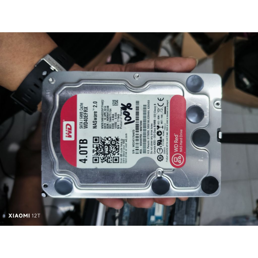 HDD 4TB BEKAS ORI WD RED