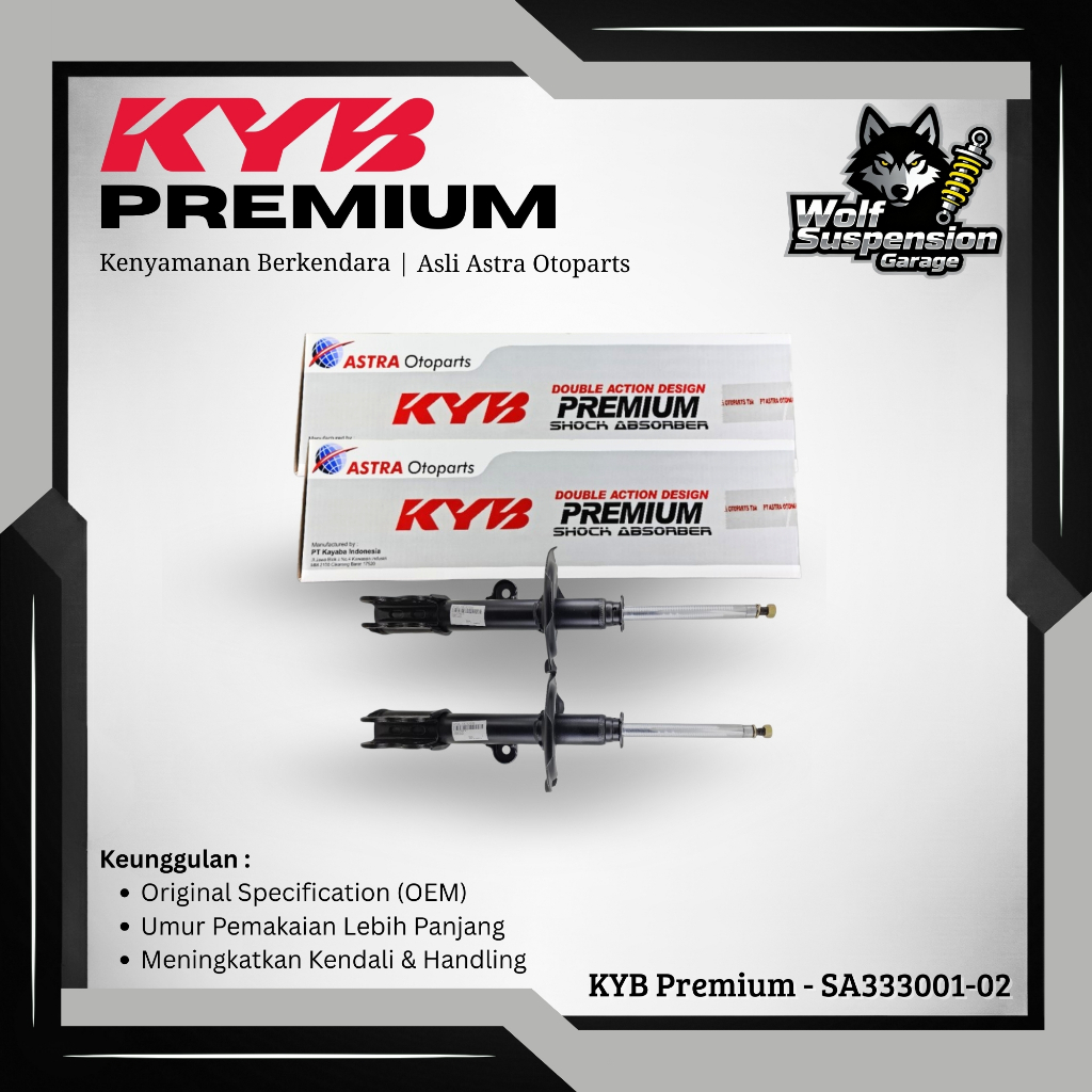 Kayaba / KYB Premium Shockbreaker Depan Mobil Toyota Avanza 2004-2011