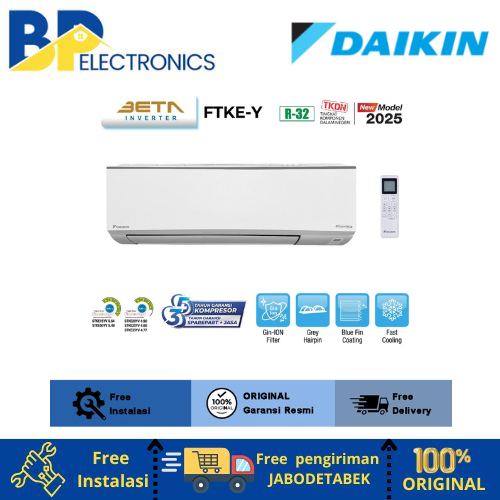 DAIKIN FTKE35YV14 AC Split Beta Inverter 1.5PK DAIKIN AC SPLIT BETA INVERTER 1,5PK STKE35YV UNIT ONL