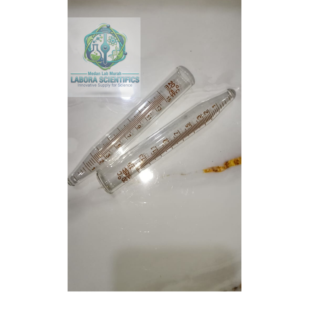 Tabung centrifuge pyrex 10 ml & 15 ml , tabung sentrifius kaca , centrifuge tube , 1 pcs