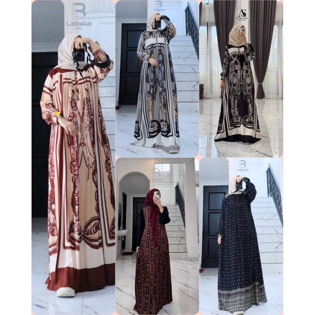 GAMIS LABELLA DAYLI PART OF ANJANI STORE RAYON TWILL