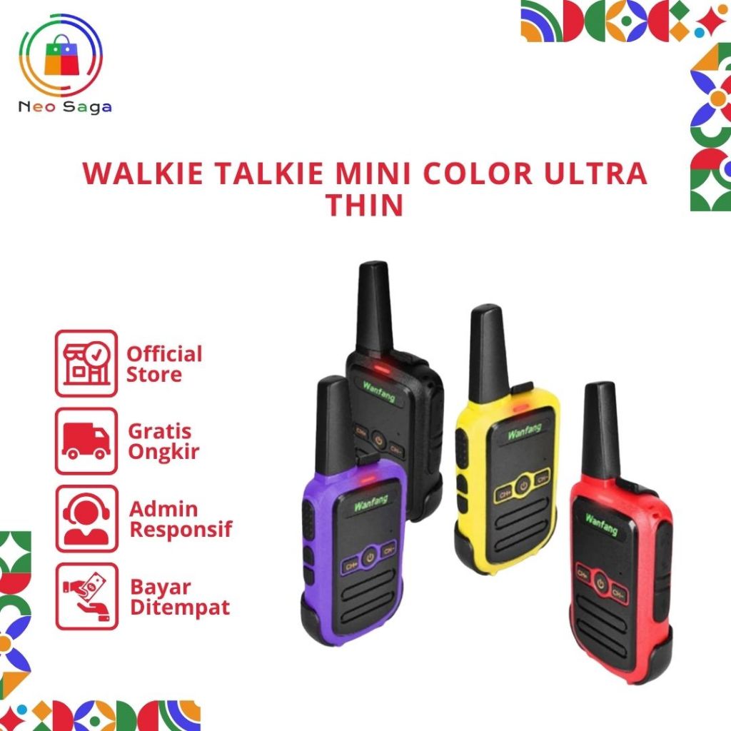 Walkie Talkie Mini Color Ultra Thin Ultra Small Usb Charging