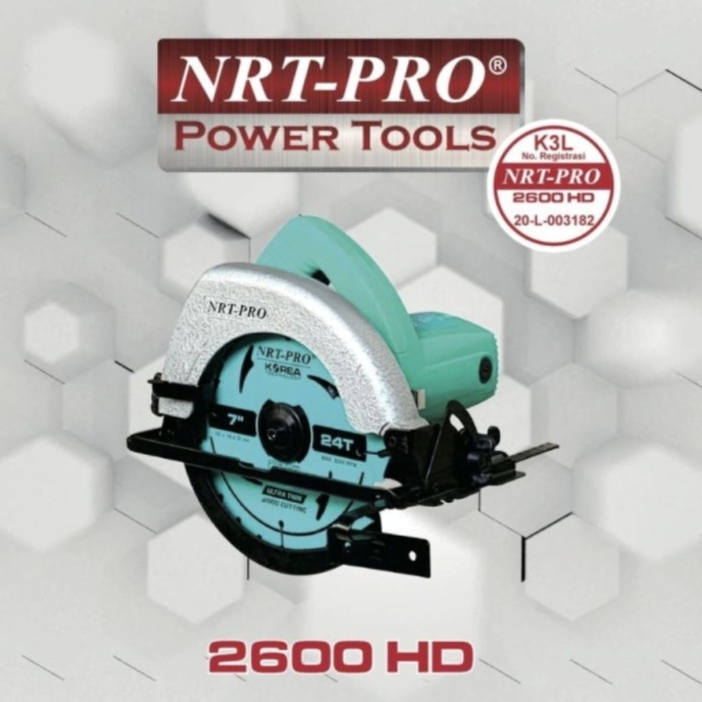 NRT-PRO Circular Saw Mesin Gergaji Potong Kayu NRT 2600HD