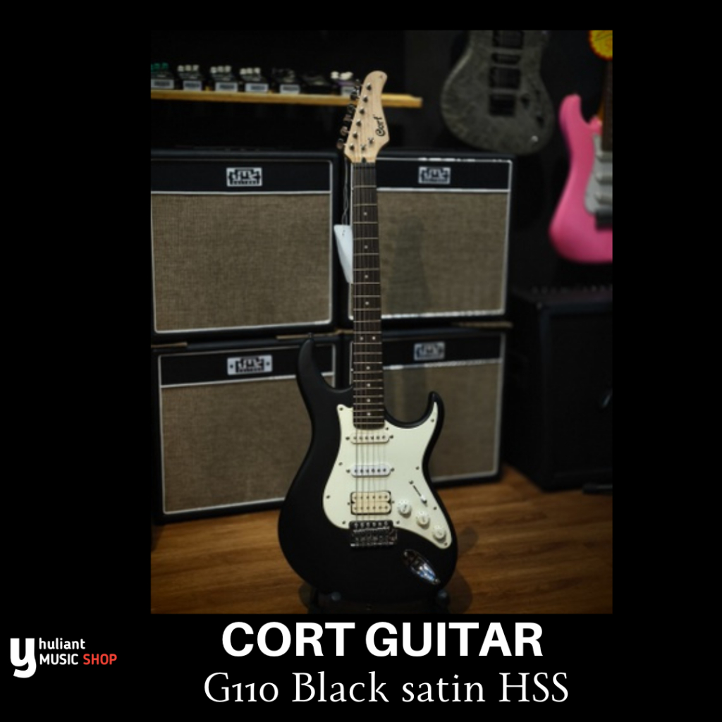 Cort G110 Electric Guitar Original Black Satin