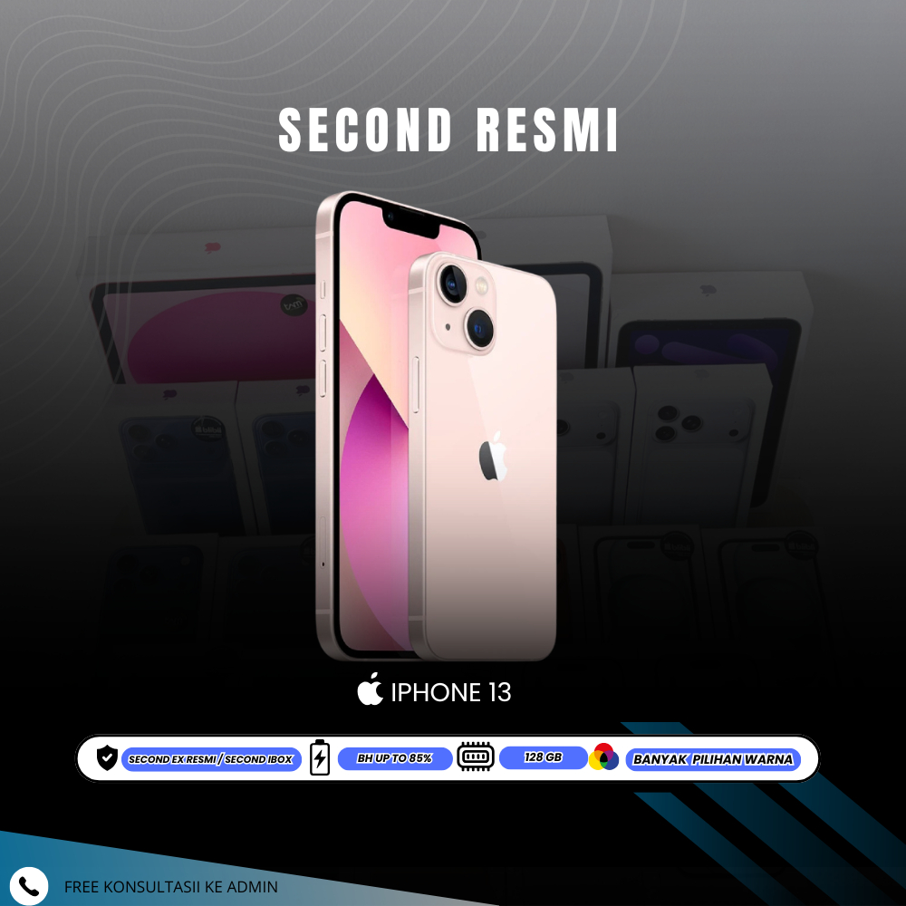 iPhone 13 ex iBox Beacukai IMEI Permane 100% Original Second IP | EX Resmi