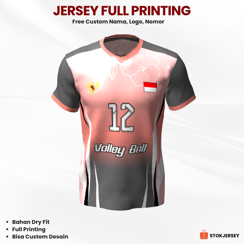 Kaos Jersey Volly 199 - Jersey Voli Custom Full Printing