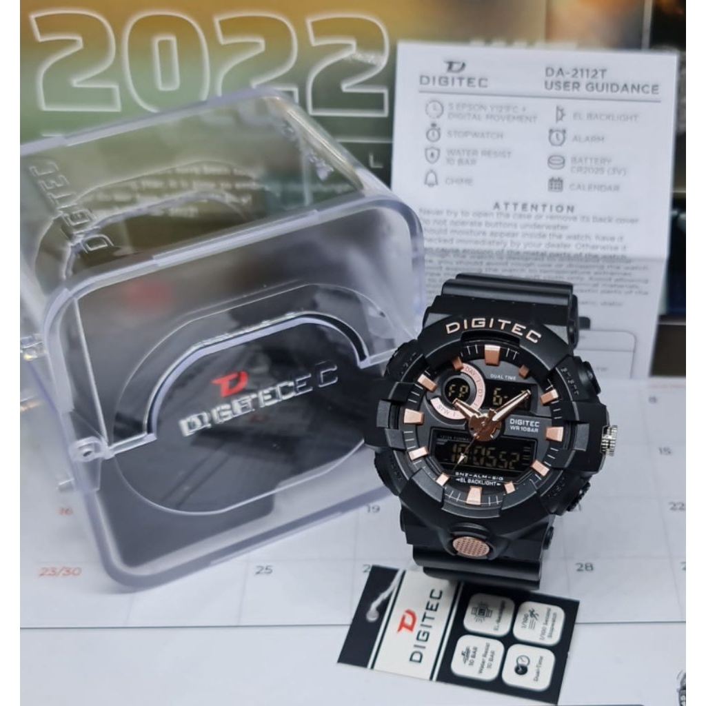 Jam Tangan Pria Digitec DA-2112T Original