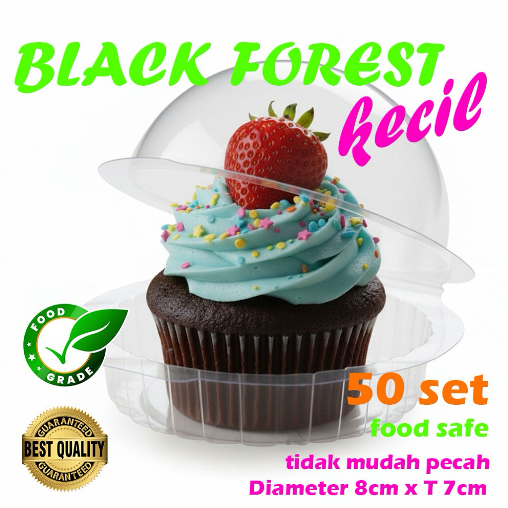Mika 1/2 lipat 8.5cm, mika blackforest kecil, mika donat kecil
