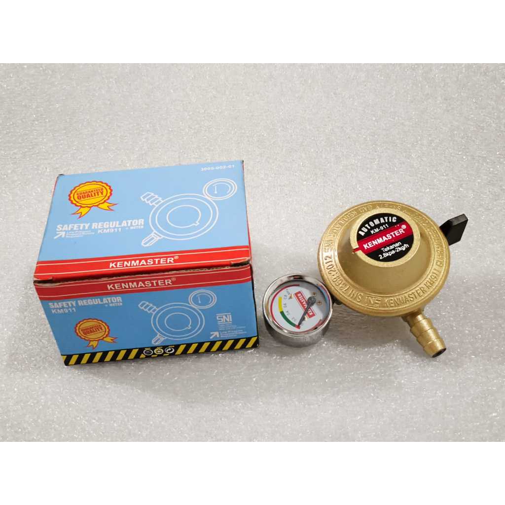 KM-911  KEPALA GAS METER KENMASTER KM911 / REGULATOR KENMASTER / KEPALA KOMPOR GAS SNI